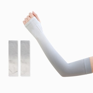 Summer Sunscreen Ice Sleeve For Men And Women To Prevent Ultraviolet Ice Silk Ice Sleeve Gray Gradient 1 piece