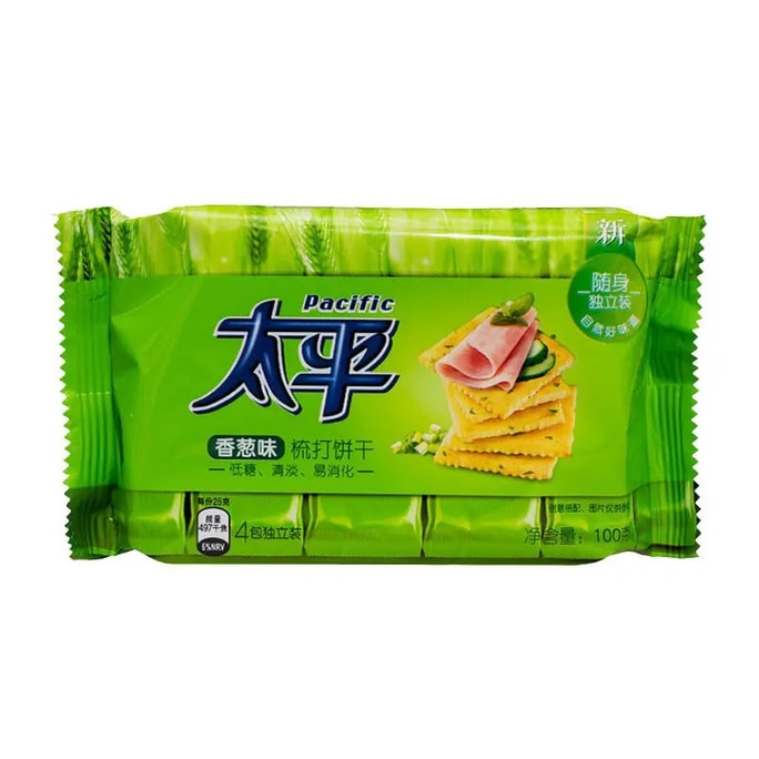 Soda Crackers (Scallion Flavor) 100g/Pack
