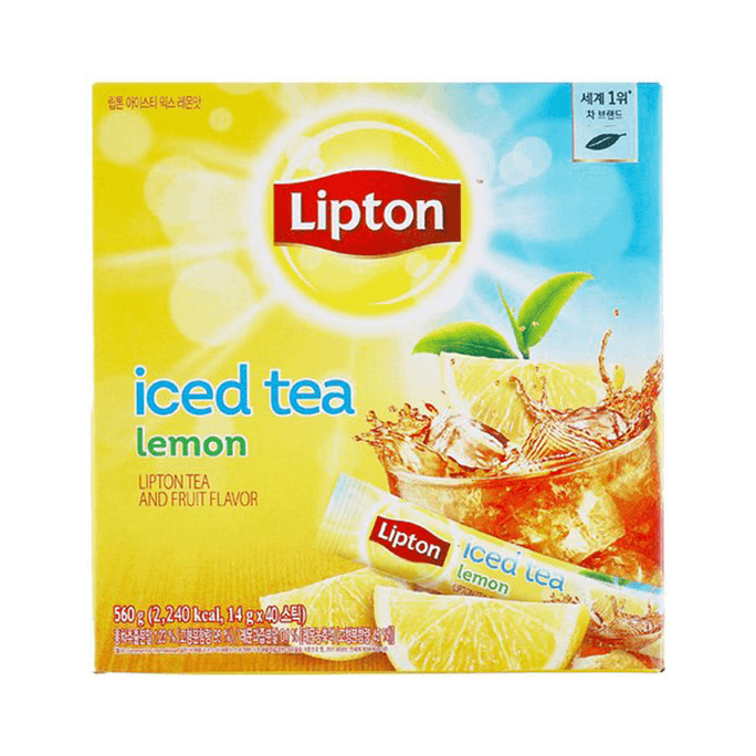 韩国Lipton立顿冰茶柠檬味棒 40p