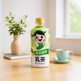 元气森林 乳茶 奶茶饮料 茉莉奶绿风味 360ml【低糖配方】
