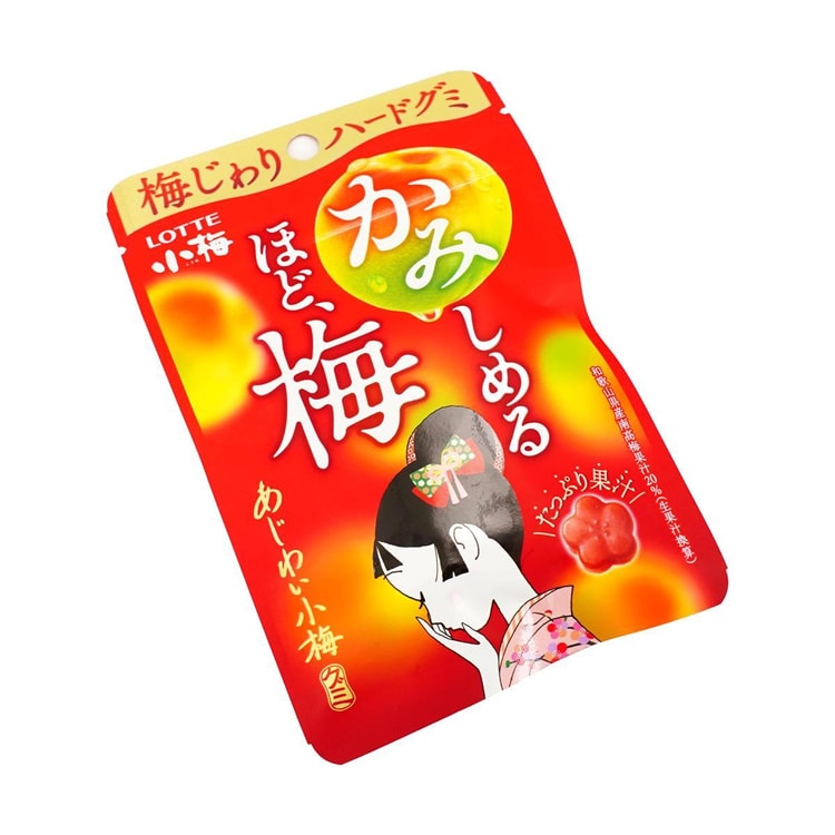 LOTTE Japan Koume Plum Gummy Candy 2.05oz - Yami.com