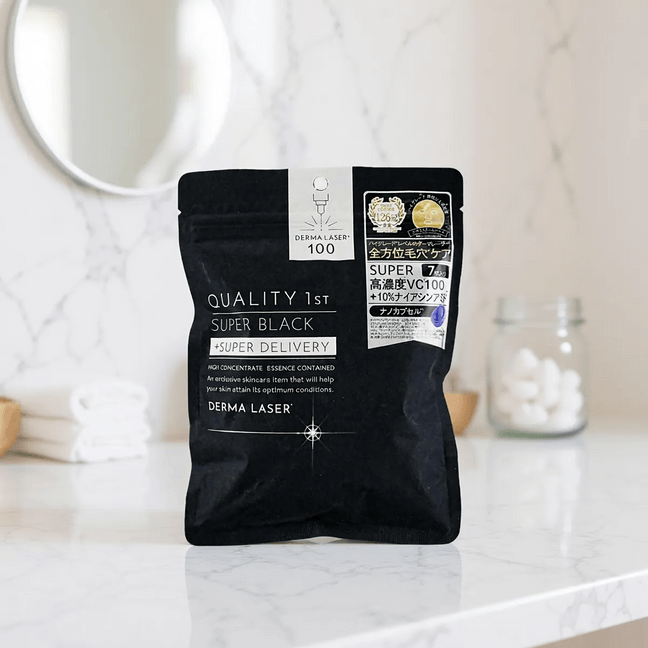 日本QUALITY 1st皇后的秘密 VC100超能黑膜集中护理面膜 7片入 毛孔护理