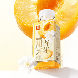 果子熟了 甜杏茉莉 果汁茶饮料 300ml【新疆伊犁甜杏x广西横县茉莉】【清新解腻】