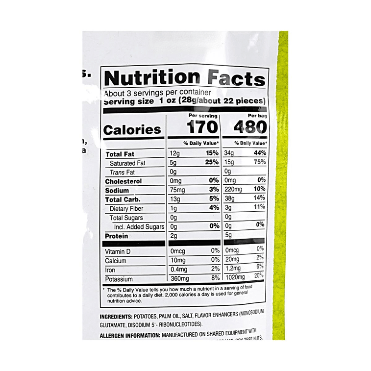 Jagabee Potato Sticks,Crispy Potato Fries,Original Flavor ,2.82 oz 6