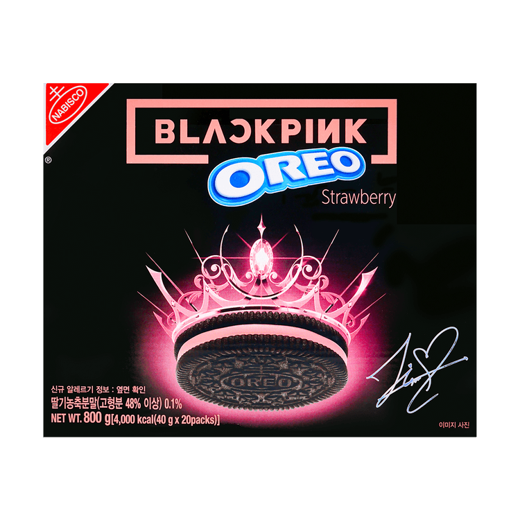 BLACKPINK OREO コラボ　グッズ OREO BLACKPINK x Oreo, Cream Filled Chocolate Sandwich Cookies