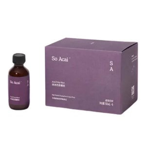 【홍콩 직배송】 So Acai 진한 브라질 아사이베리 음료 50ml*6병 안토시아닌 영양 보충