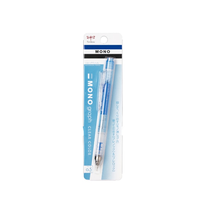 Tombow Monograph Mechanical Pencil 0.5mm DPA-138B Transparent Blue