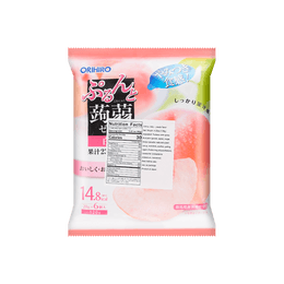 日本ORIHIRO蒟蒻 低卡高纤蒟蒻果冻 桃子味 6枚入120g