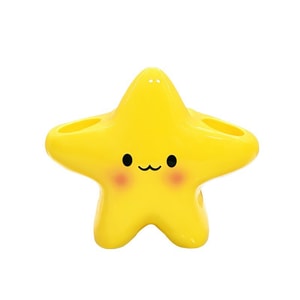 FOXTAIL かわいい星型歯ブラシホルダー 家庭用 バスルーム 洗面台 歯ブラシ収納 ベース スタンド (1個)