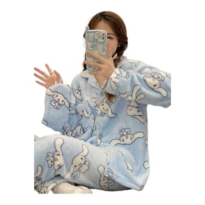 Sanrio Autumn And Winter Coral Velvet Home Wear  - Cinnamoroll XXL Size 1 Piece