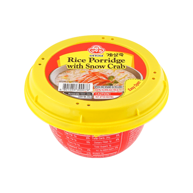Rice Porridge with Snow Crab - Instant, 10.05oz