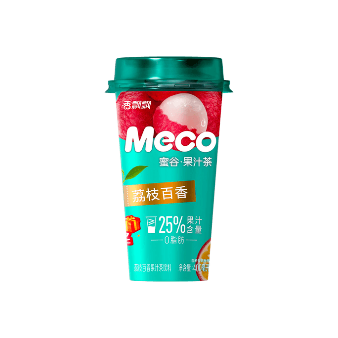 Meco Litchi Passion Fruit Tea 400ml