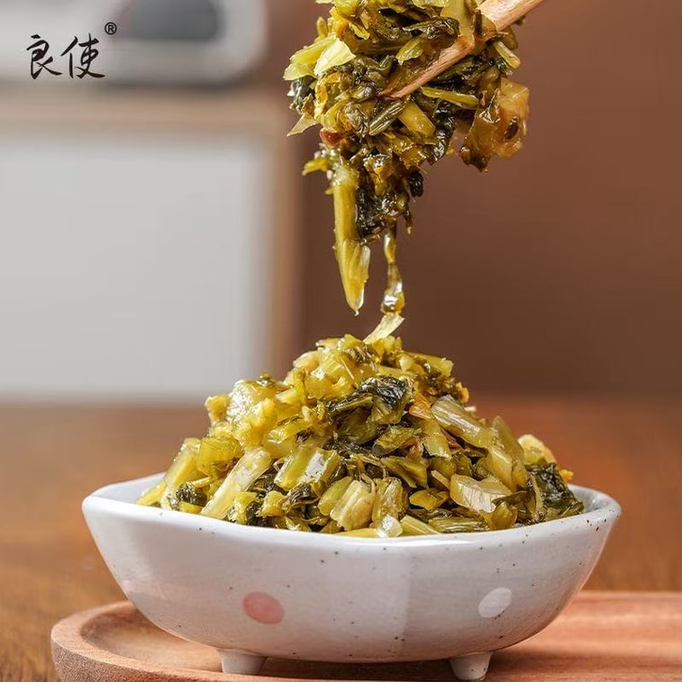 【中国直送】涼石漬け高菜 400g*、塩漬け野菜、漬物、そのまま食べられます、ご飯、饅頭、餃子、家庭用に最適（寧波産高菜漬け） 9