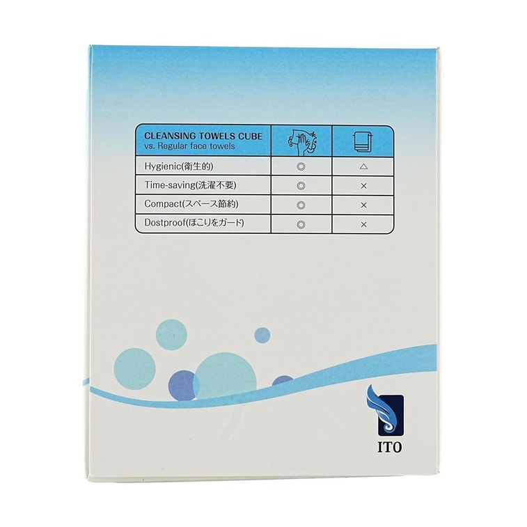 Facial Cotton Cleansing Towel, Big Size, 8.86 inch × 9.84 inch, 50 sheets - Dry/Wet Dual Use | Hypoallergenic & Fluoresc 9