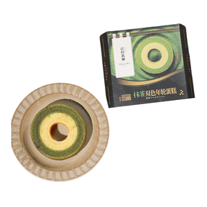 Matcha two-color ring cake bread, afternoon tea, casual snacks, breakfast desserts, pastries, 45g per box *3 boxes