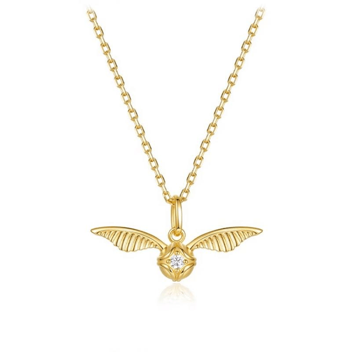 Harry Potter Golden Snitch Necklace*1piece