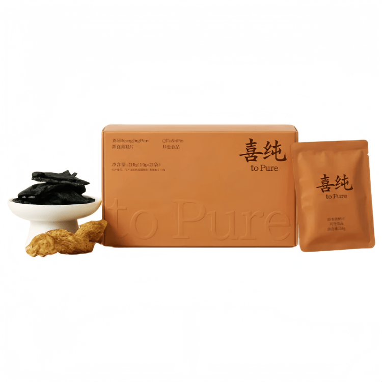 中国直送】喜純 安化即食黄精片 九蒸九曝 個包装 黄精黄酒 210g*1箱 - Yami