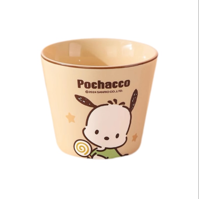 【中国直邮】MARSICA 三丽鸥陶瓷茶杯 家用 可爱喝茶水杯 耐高温 卡通高颜值 茶具 220ml - 帕恰狗 1个