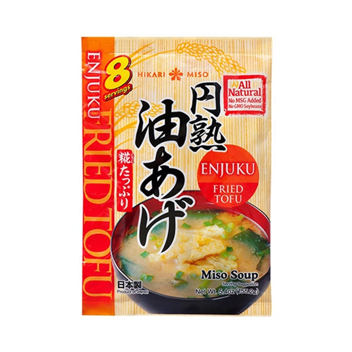 HIKARIMISO ENJYUKU Miso Soup Fried Tofu 8pc