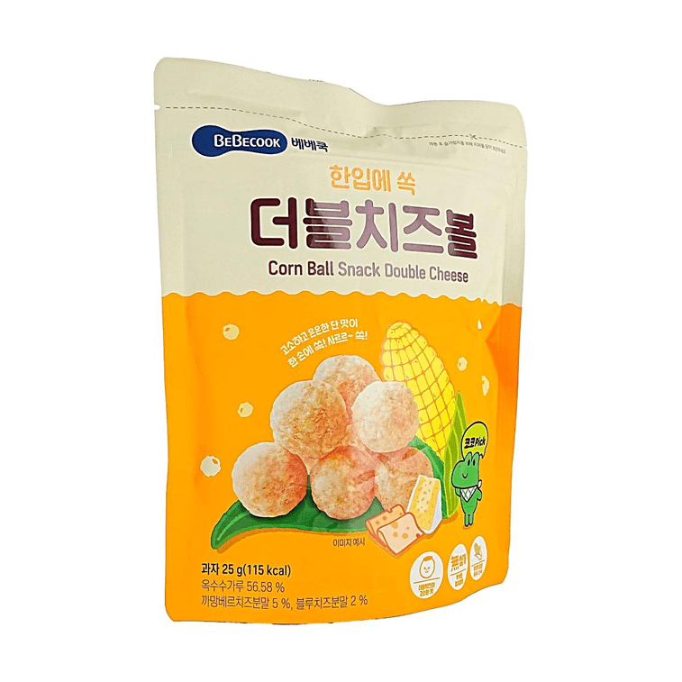 콘볼, 더블 치즈, 0.88 oz *2【2팩】【무첨가 아기 간식】 3