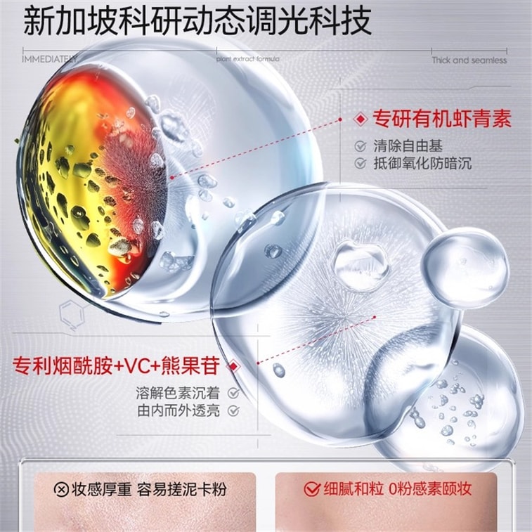 【中国直邮】 新加坡 Kuvive 素颜霜 脸部美白防晒隔离遮瑕三合一自然提亮肤色裸妆懒人面霜 50g/瓶 4