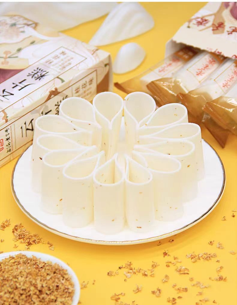【中国直邮】 老香斋 云片糕 桂花味 上海老字号特产雪片米糕点心188g