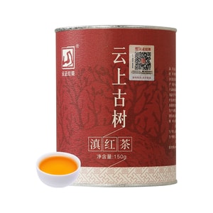 Yuanzheng 운남 Dian 홍차 Yunshang 고대 나무 홍차 운남 큰 잎 고대 나무 차 150g 캔