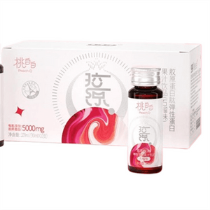 Peach White Collagen Peptide Elastin Juice Drink 300ML per box
