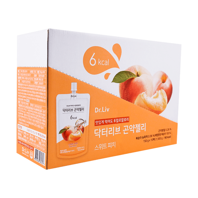 DR.LIV Konjac Jelly Sweet Peach 150g x10 Packs