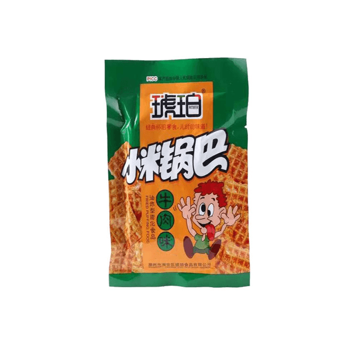 Amber Millet Rice Shell Nostalgia Casual Snack Beef Flavor 22g*5 Packets