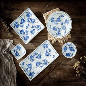 GOLDEN LION 吉祥福禄餐具 7.5英寸和风圆盘 19*19*4.2CM