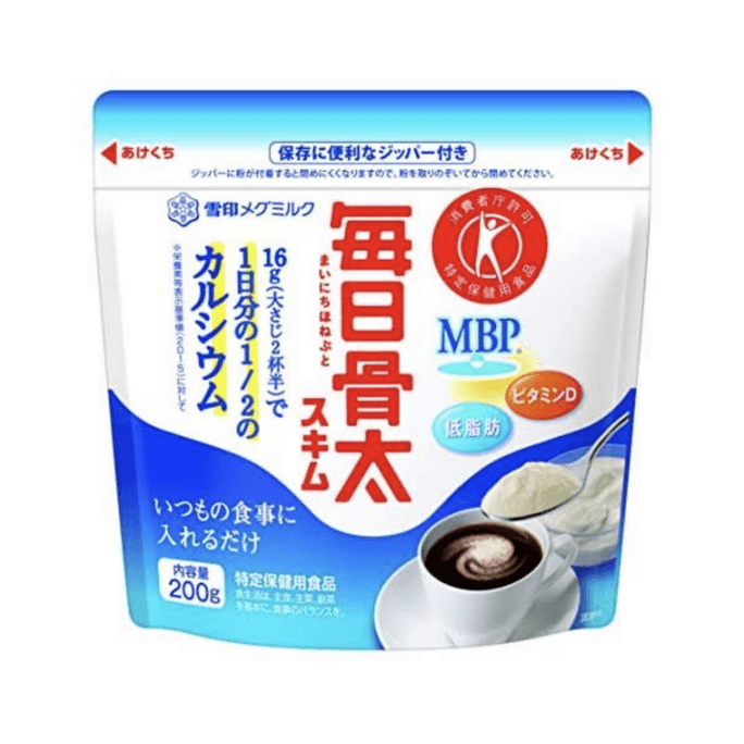 【日本からの直送】ジャパンスノープリント デイリー具体 高カルシウムビタミンD粉乳 200g