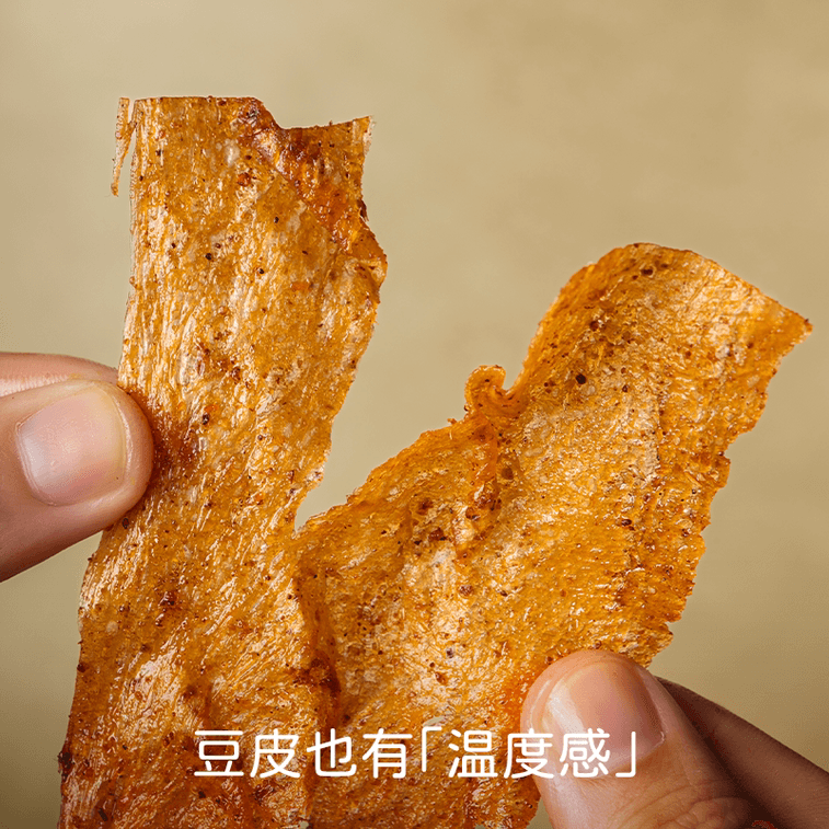【중국 직배송】 미뎬 두부피 매운맛 스낵, 건두부 매운맛 스낵, 간식, 입가심용, 기본 두부피 50g*2봉 4