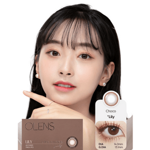 【中国直邮】 韩国 O-LENS Lily Choco【莉莉奶巧】美瞳半年抛 小直径自然款 1片装【需1副请拍2件】 -3.50(350)