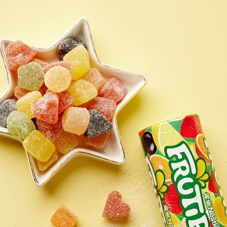 台湾 徐福记 雀巢趣满果 30g*3罐 真果汁软糖零食Q弹综合水果味 混合口味 3