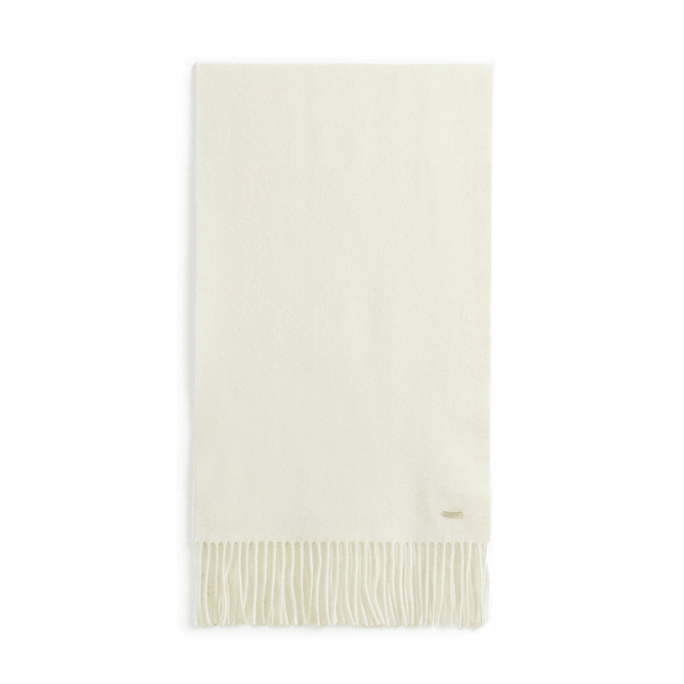 韩国 Kproduct4u 羊绒围巾经典长款(3色)奶油色