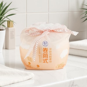 盒马 亲肤洗脸柔巾 加厚清洁洗脸巾 80段 干湿两用 不添加荧光剂 