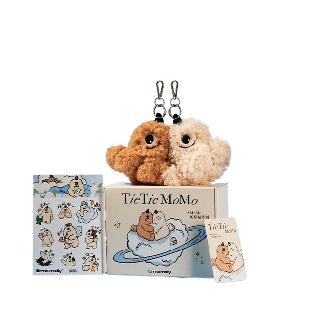 [中国直送] エマ・モリー スティッキーモモ ぬいぐるみ (11×11.5cm×1箱)