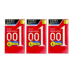 Ultra-thin Lubricated Plus Quantity 001 Condom L 3pcs*3boxes