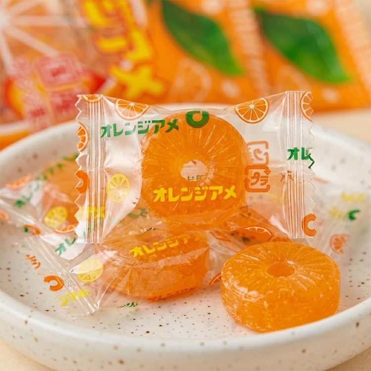 菓子 orange PINE Orange Candy 3.88 oz 【Made with Real Orange Juice】 - Yami.com