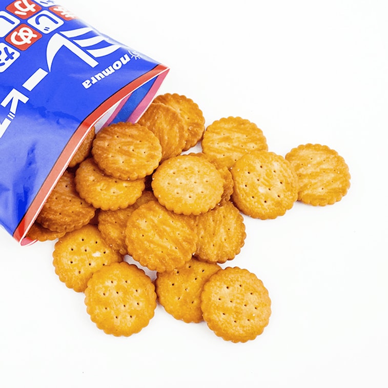 日本NOMURA野村 天日鹽煎豆小圓餅 薄脆小餅乾 120g*6【6包裝】【網紅爆品 追劇點心】 3