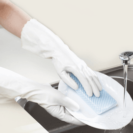 Family Premium Touch Hyaluronic Acid Pearl White 1 Pair Size M