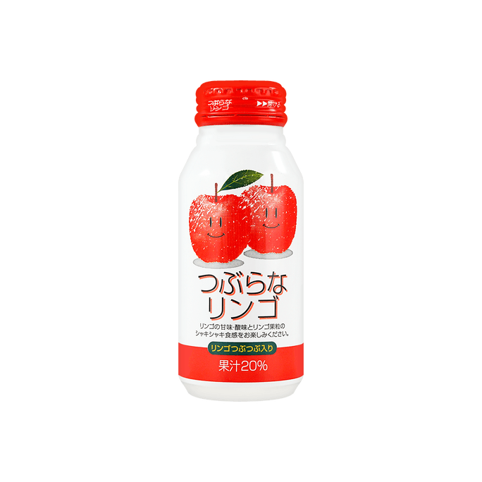 日本JAFOODS 有機水果果粒果汁飲料 酸甜蘋果口味 190g 【果汁含量20% 超Q萌包裝】