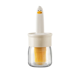 Household High Temperature Resistant Silicone Oil Brush Barbecue Baking One Oil Brush Bottle White