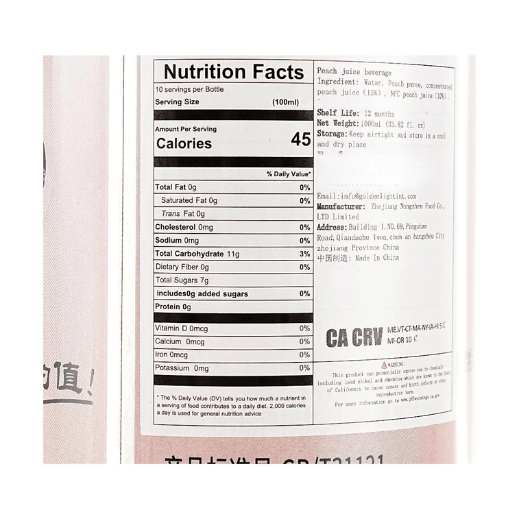 100% Peach Juice+Orange Juice Beverage,35.27 oz*2【2 Combo Packs】【No Additives】 5