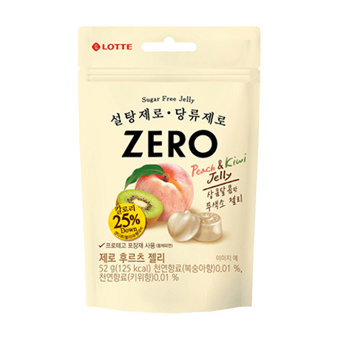 Lotte Mixed Fruit Soft Candy Q Bounce Casual Candy Snack 52g * 1 Bag