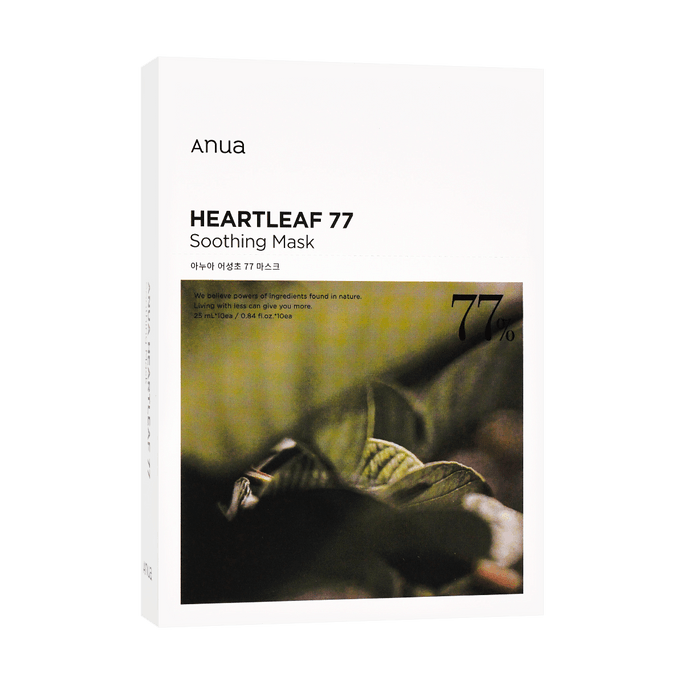 Heartleaf 77 Soothing Sheet Mask 0.85 fl oz*10Sheets