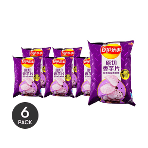 Taro Chips Sea Salt Black Pepper Flavor, 2.11 oz *6【6 Packs】