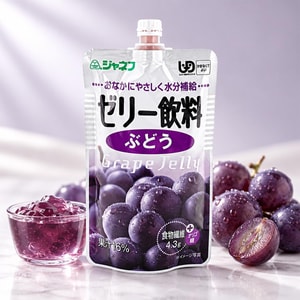 日本KEWPIE丘比 葡萄味果冻饮料 100g【16%果汁】【含膳食纤维】