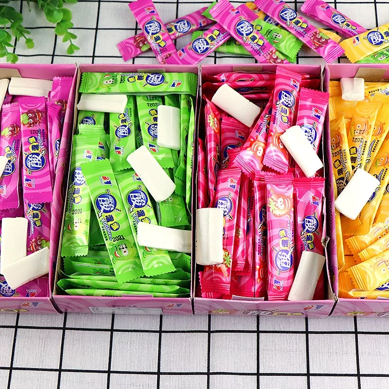 【中国直邮】酸妞八大山人酸溜溜糖果多口味水果味软糖 混合口味 350g*1盒(约75小包)